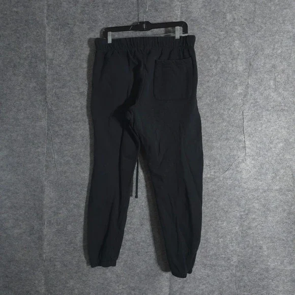 MNML Jogger Sweatpants Mens Black Cotton Blend Drawstring JLounge Size Large - Picture 2 of 13